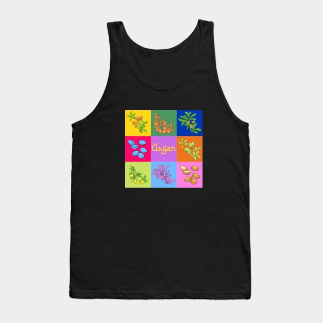 Moroccan Argan pop art Tank Top by SalxSal